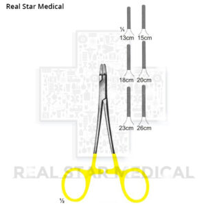 Needle holders with Tungsten Carbide Inserts