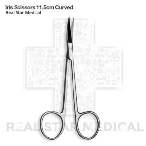 Single Use Iris Scissors 11.5cm Curved (Pack Of 20)